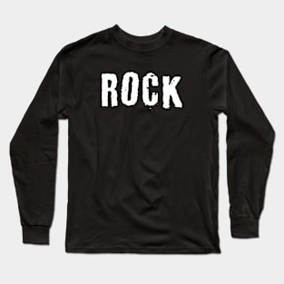 distorted rock logo Long Sleeve T-Shirt